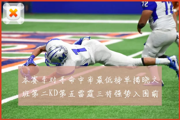 本赛季对手命中率最低榜单揭晓文班第二KD第五雷霆三将强势入围前十